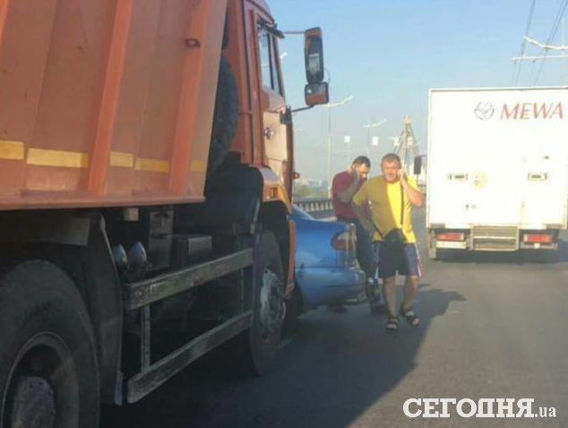 В Киеве из-за ДТП большая пробка