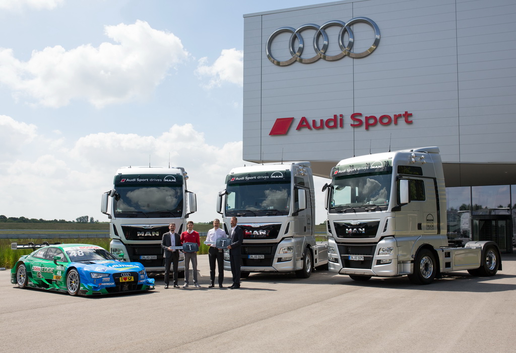 Audi Sport выбирает новейшие тягачи MAN TGX