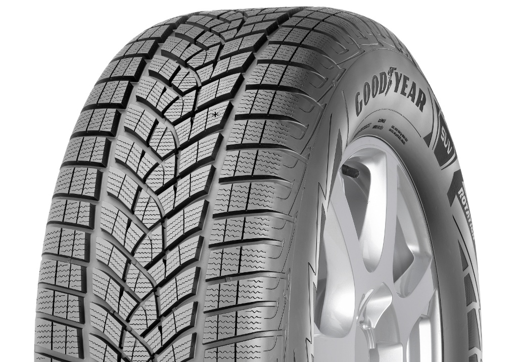 Goodyear UltraGrip Ice SUV Gen1 - 3_4 view - GY on top