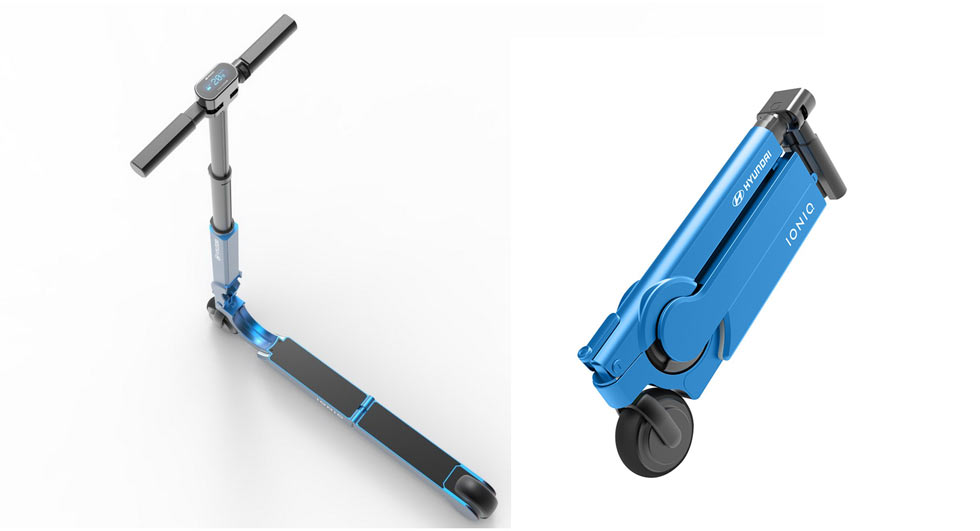 Городской электроскутер – оригинальный аксессуар для Hyundai Ioniq 2017