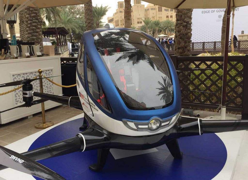 Дубаи переходит на беспилотное летающее такси