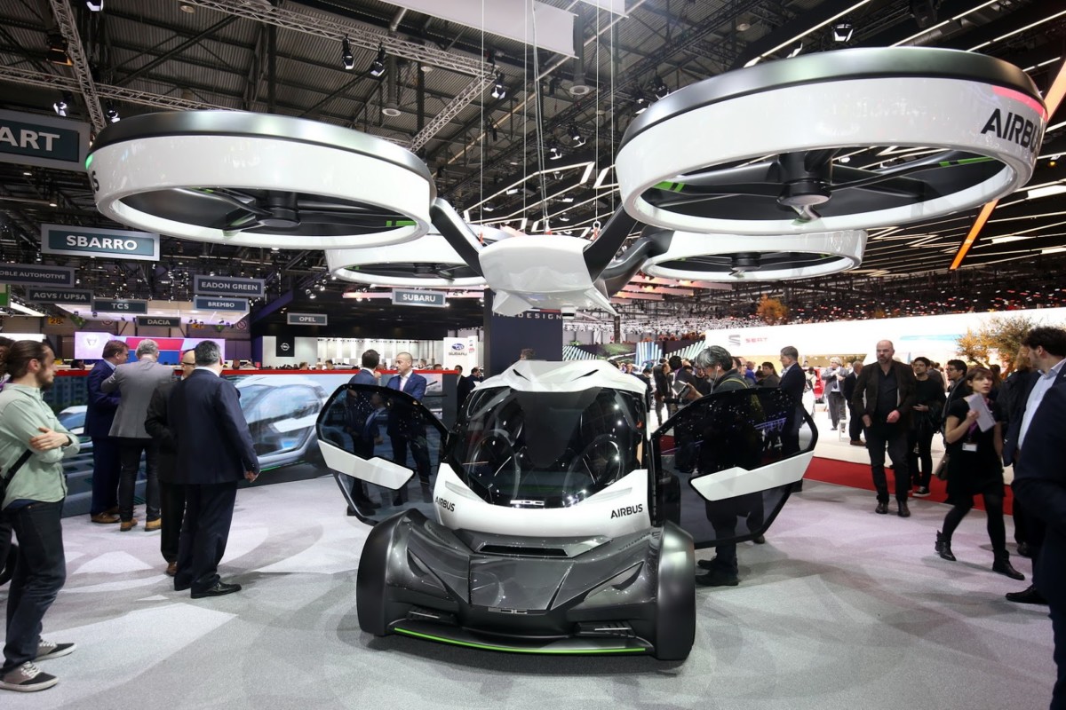 В Женеве представлен беспилотный летающий автомобиль Airbus