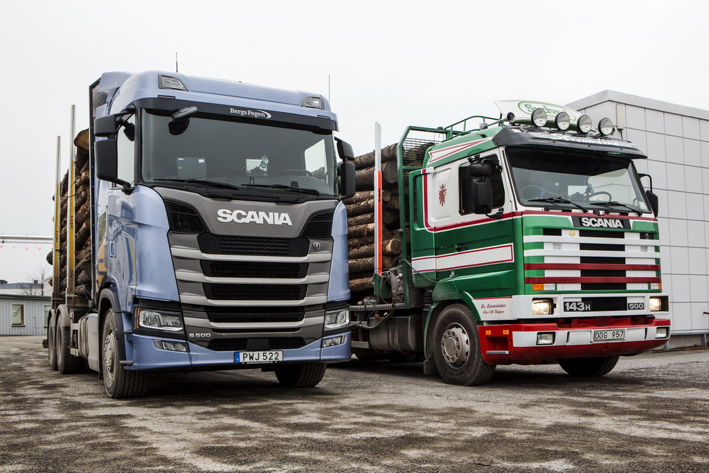 Scania Streamline 143 - 1992 года и Scania S 500 - 2016 года