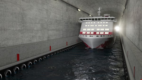 В Норвегии построят первый в мире тоннель для судов