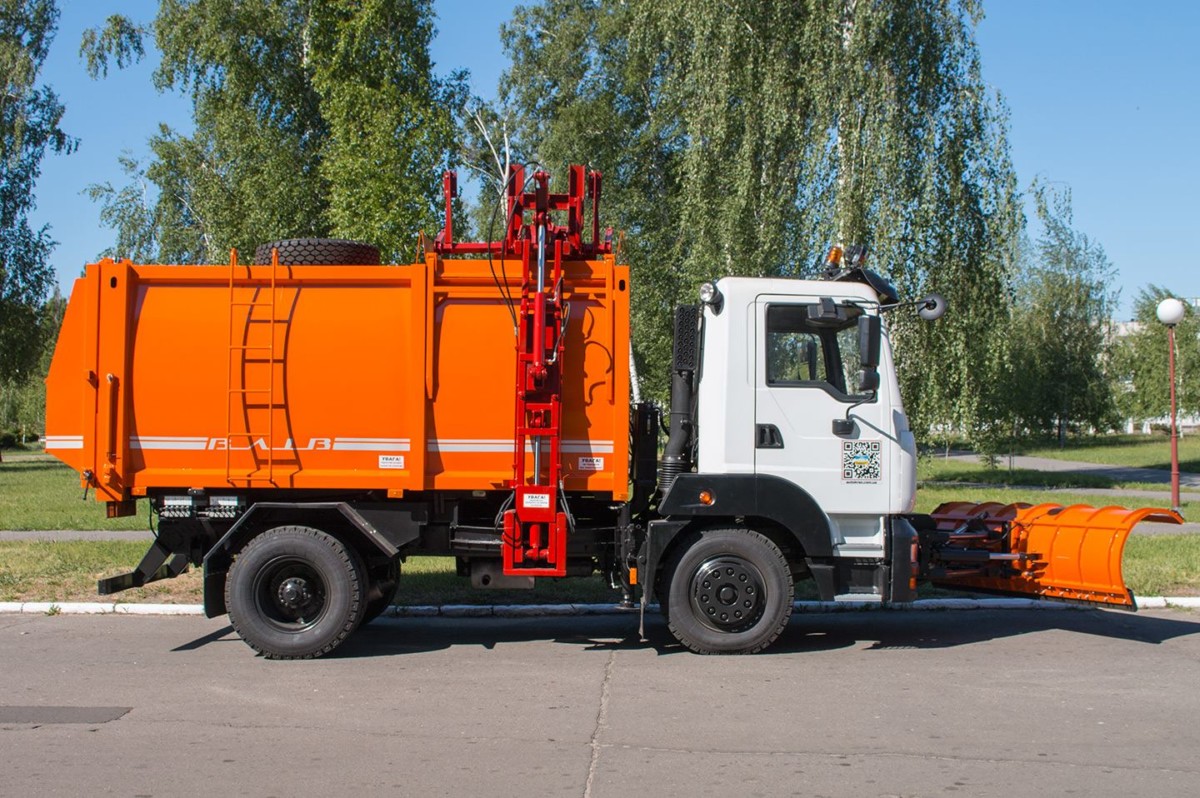 мусоровоз КрАЗ-5401 с боковой загрузкой