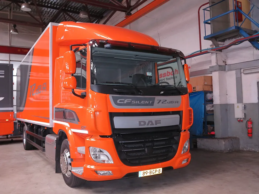 DAF CF Silent с пониженным уровнем наружного шума - до 72 децибел