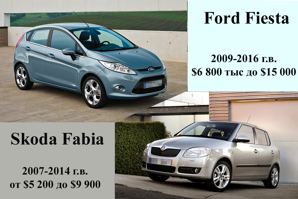  Ford Fiesta и Skoda Fabia 