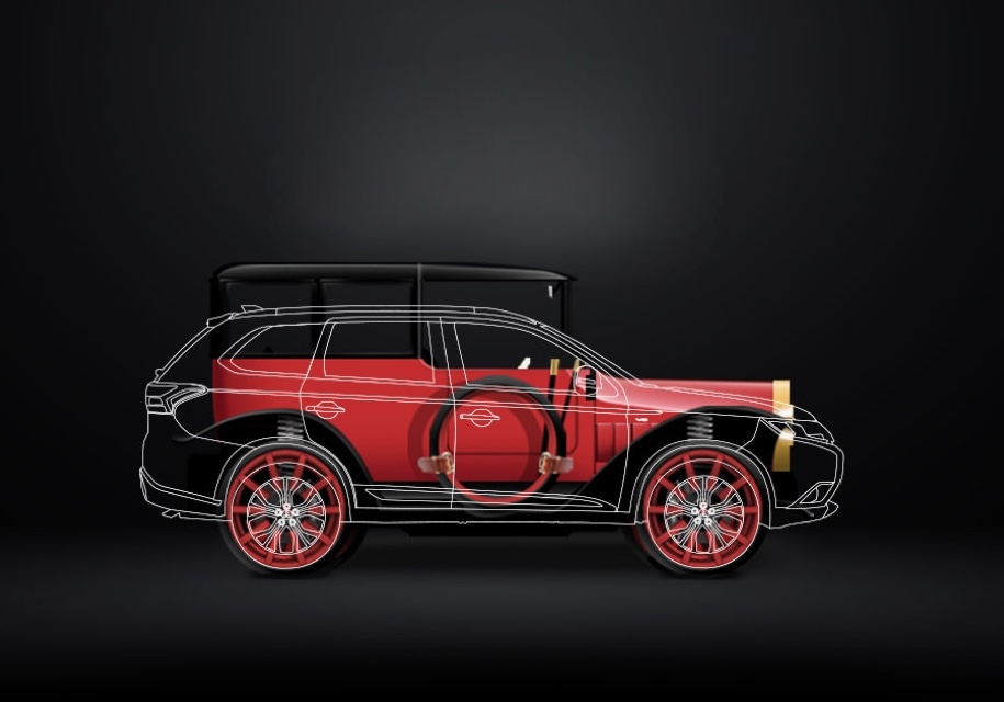 Столетний Mitsubishi превратили в современный гибрид Столетний Mitsubishi превратили в современный гибрид