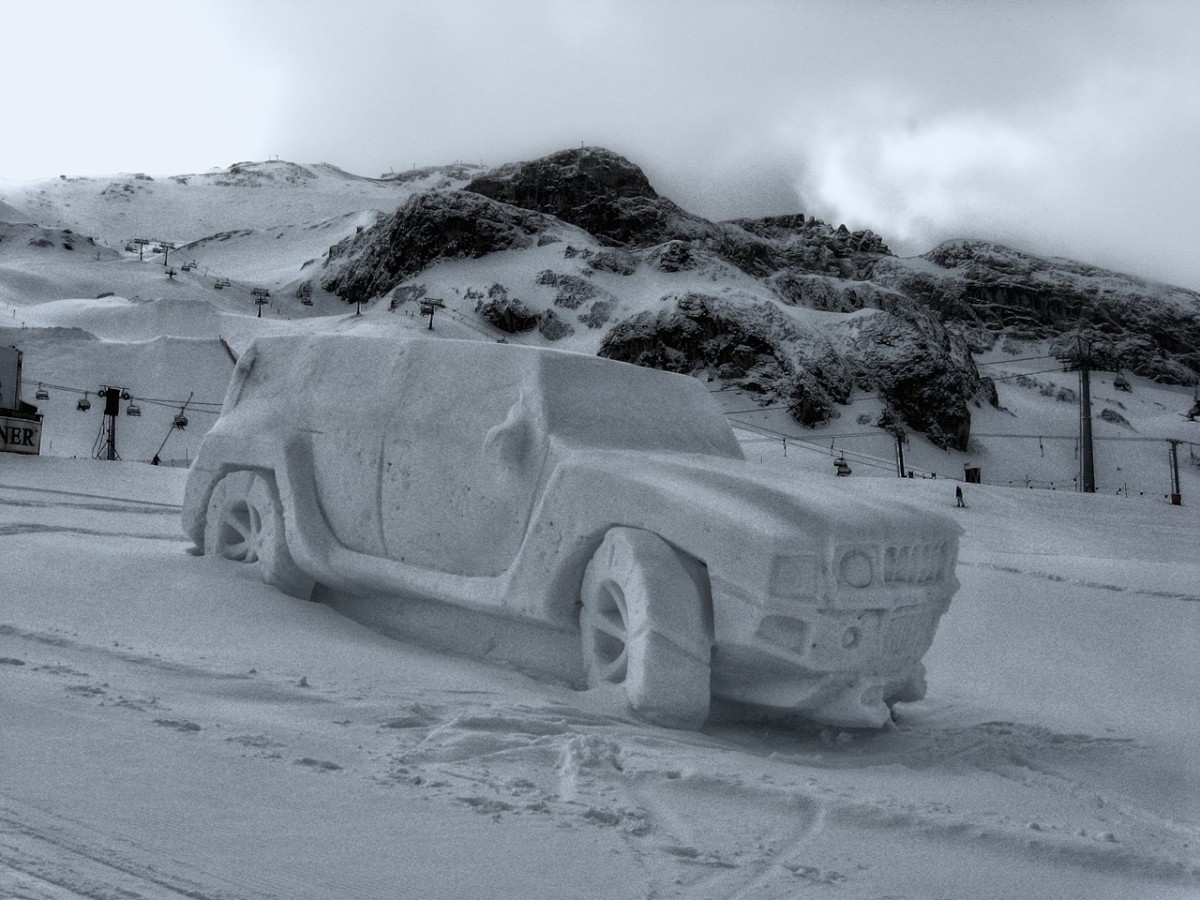 скульптуры из снега