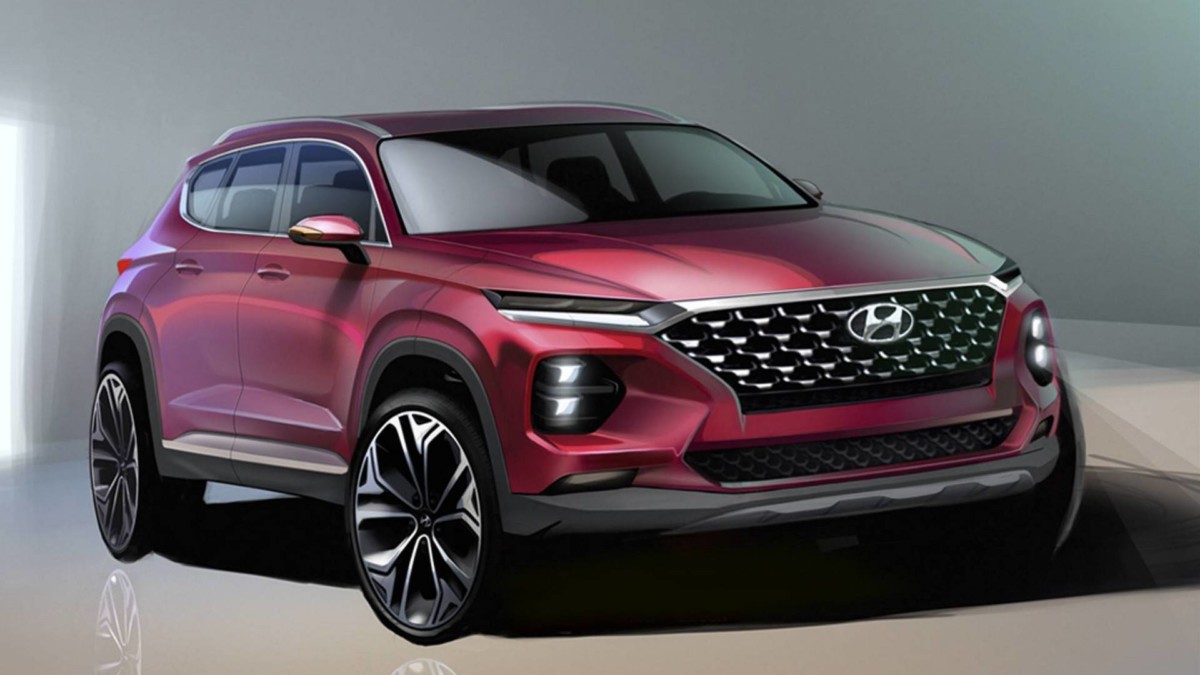 Новые официальные изображения Hyundai Santa Fe 2019