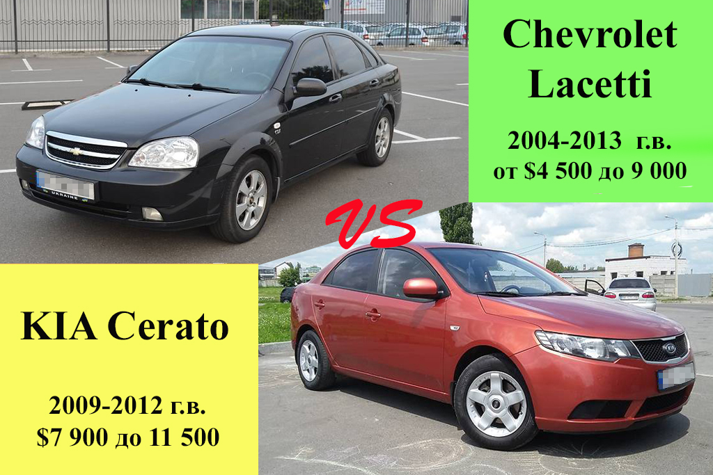 Chevrolet Lacetti против KIA Cerato