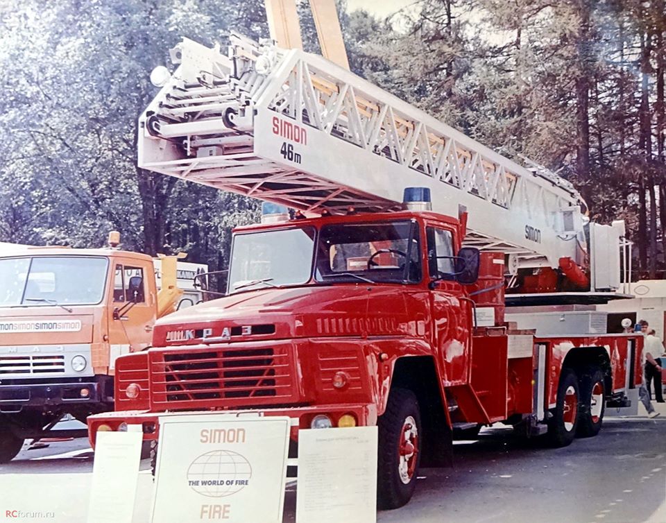 Автолестница Simon HL-46 на шасси КрАЗ-250
