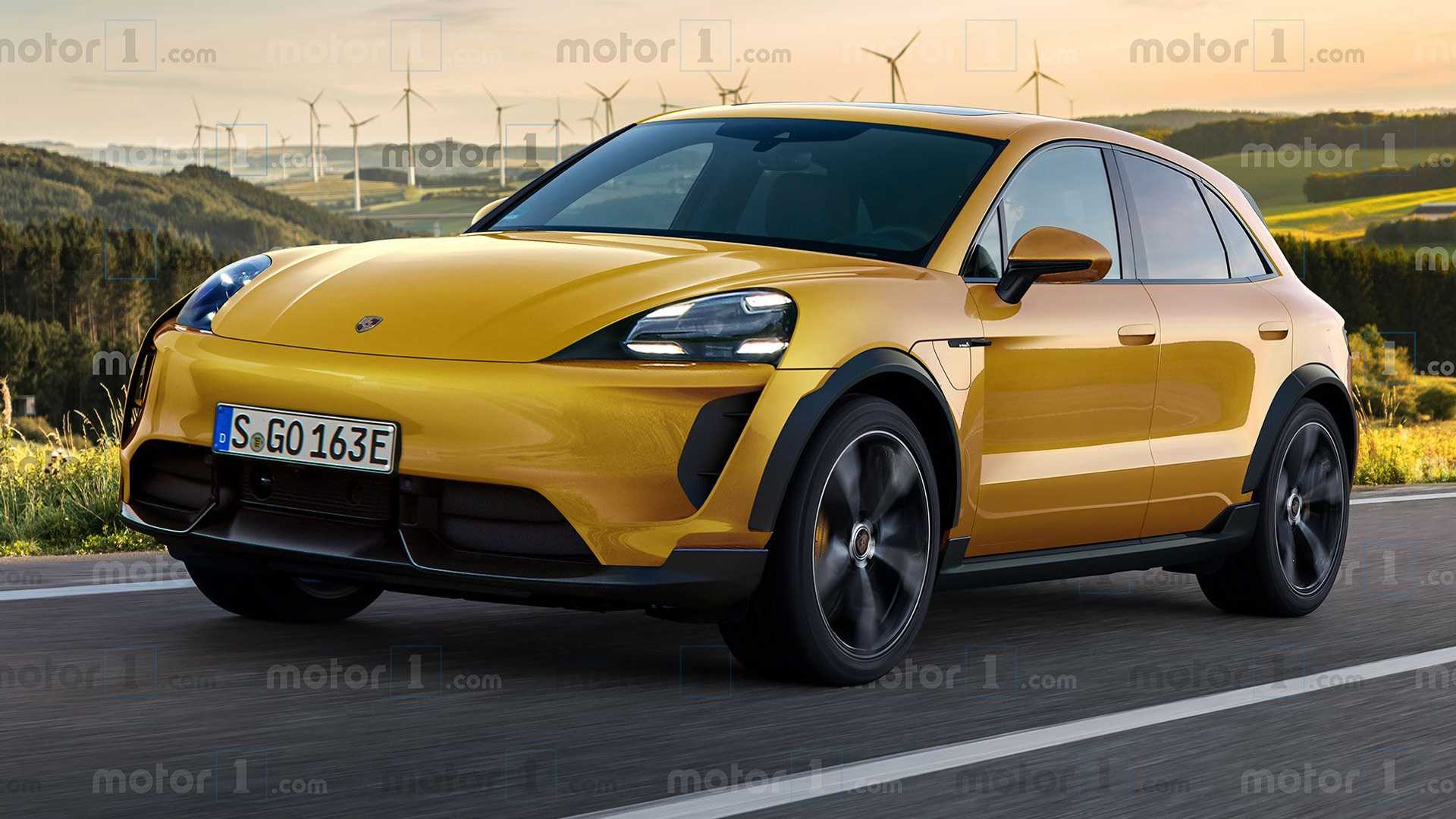 porsche macan elettrica il rendering di motor1 com 2 Економічні новини