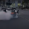 McLaren Senna за 1,3 млн долларов врезался в автосалон Lexus, наворачивая «пончики» (видео)