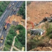 У Китаї обвалилася швидкісна автомагістраль: у прірву злетіло близько 20 машин (фото)
