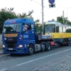 Во Львов прибыл автопоезд с берлинским трамваем